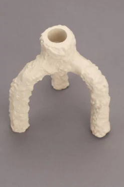 Candle holder cruz l beige