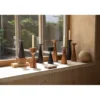 Candle holder flames l brown