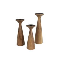 Candle holder flames m brown
