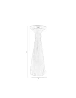 Candle holder flames m brown