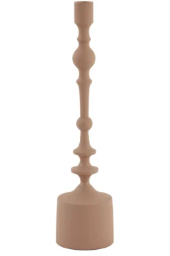 Candle holder old pink matt
