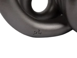 Candle holder Rings large metallic dark grey