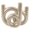 Candle holder Rings medium metallic gold