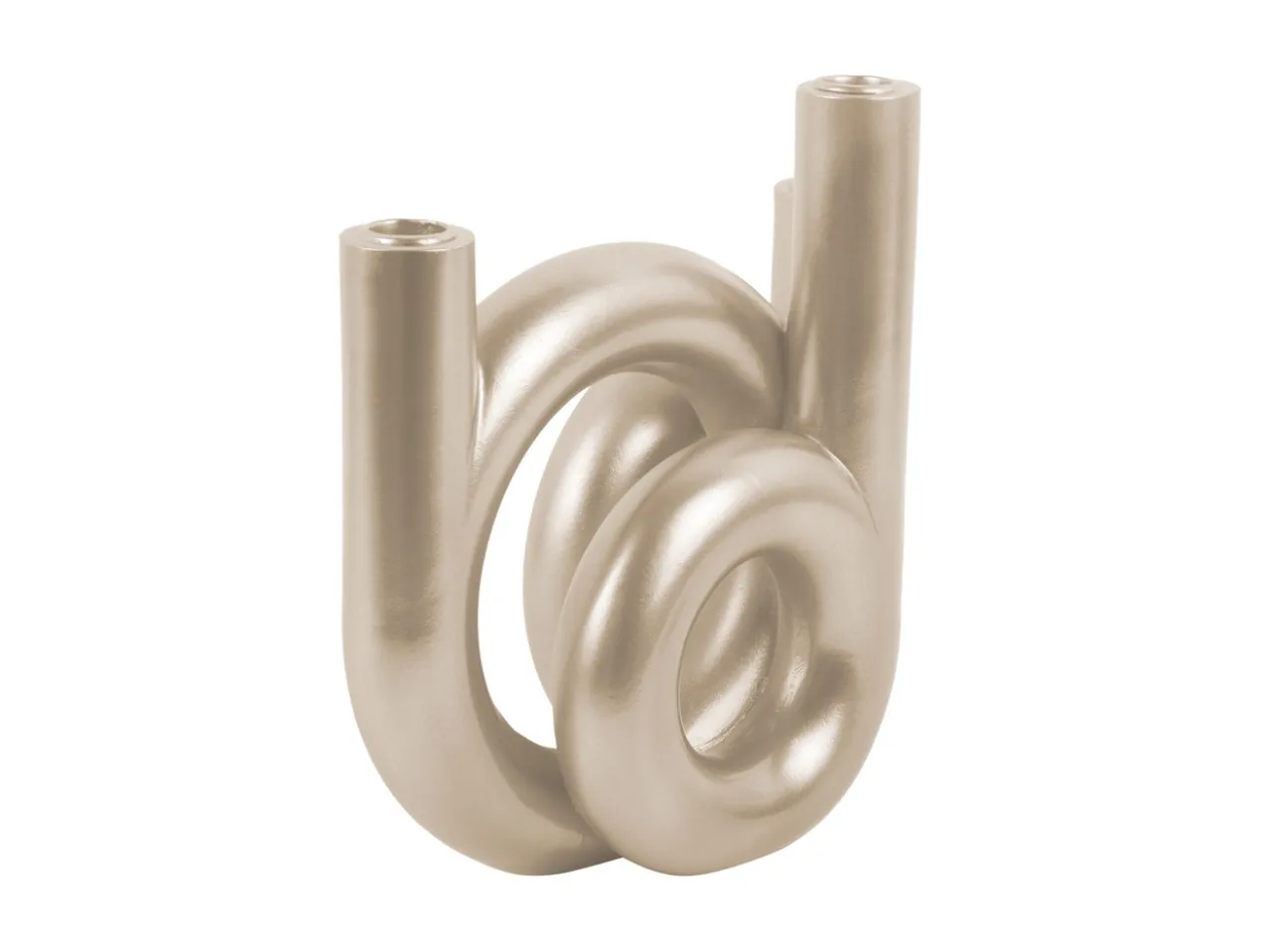 Candle holder Rings medium metallic gold
