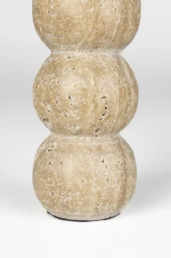 Candle holder rome travertin
