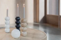 Candle holder rome travertin