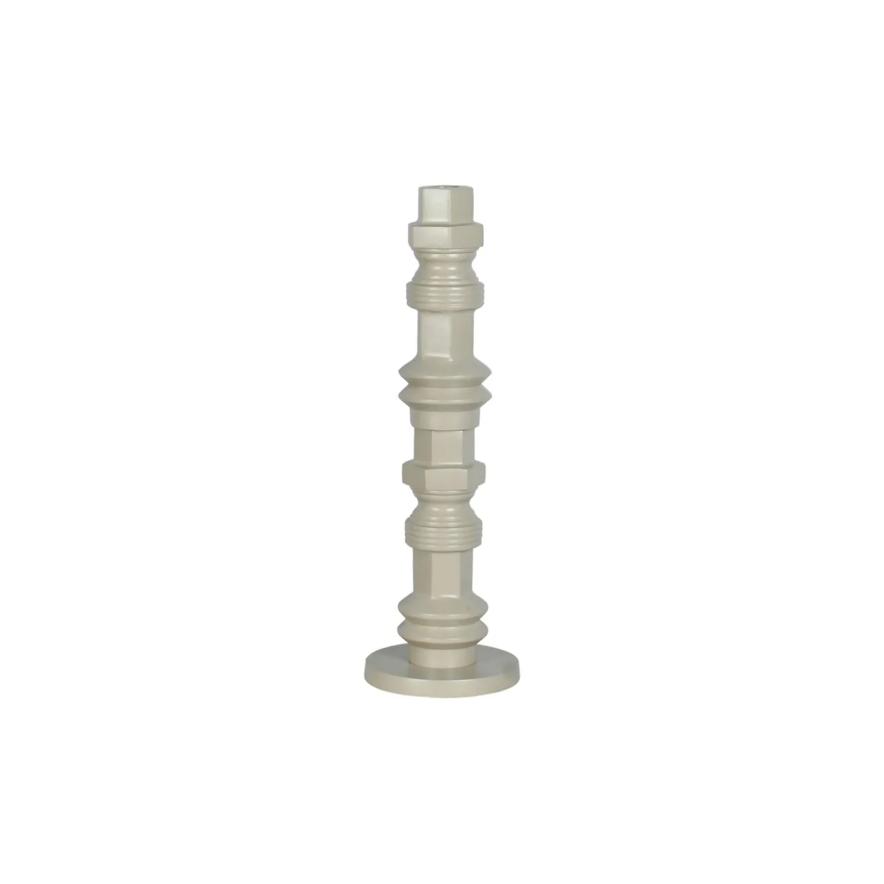 Candle holder totem m beige