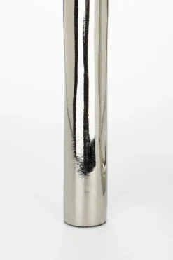 Candle holder tubo l shiny silver