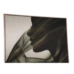 Canvas Elin donkergroen 83x123 cm