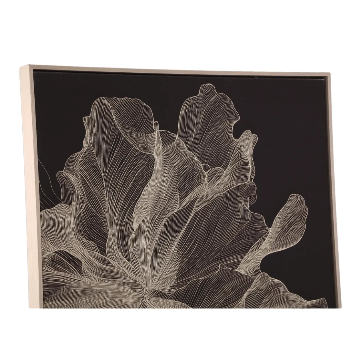 Canvas Flora 73x103 cm donkerbruin