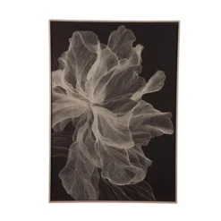 Canvas Flora 73x103 cm donkerbruin