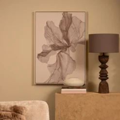 Canvas Flora 73x103 cm lichtbruin