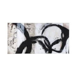 Canvas Noa zwart 120x60 cm
