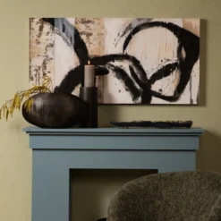 Canvas Noa zwart 120x60 cm
