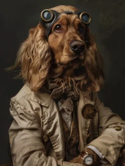 Canvas schilderij van een Boykin Spaniel 100x150 cm