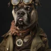 Canvas schilderij van een Bullmastiff 100x150 cm
