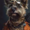 Canvas schilderij van een Cairn Terrier 60x80 cm