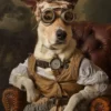 Canvas schilderij van een Canaan Dog 40x60 cm