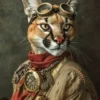 Canvas schilderij van een Caracal 100x150 cm