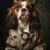 Canvas schilderij van een Cavalier King Charles 60x80 cm
