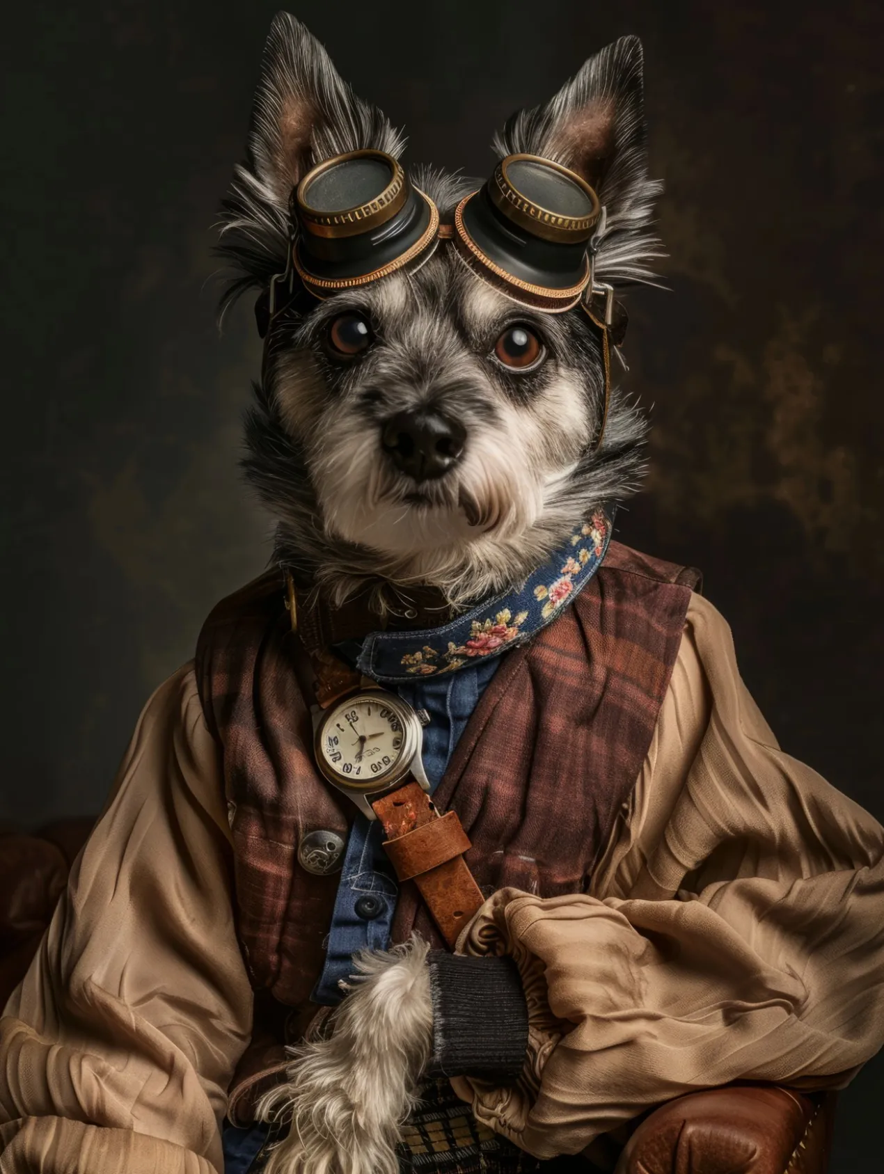 Canvas schilderij van een Cesky Terrier 60x80 cm