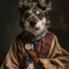 Canvas schilderij van een Cesky Terrier 100x200 cm