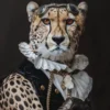 Canvas schilderij van een Cheetah 100x200 cm