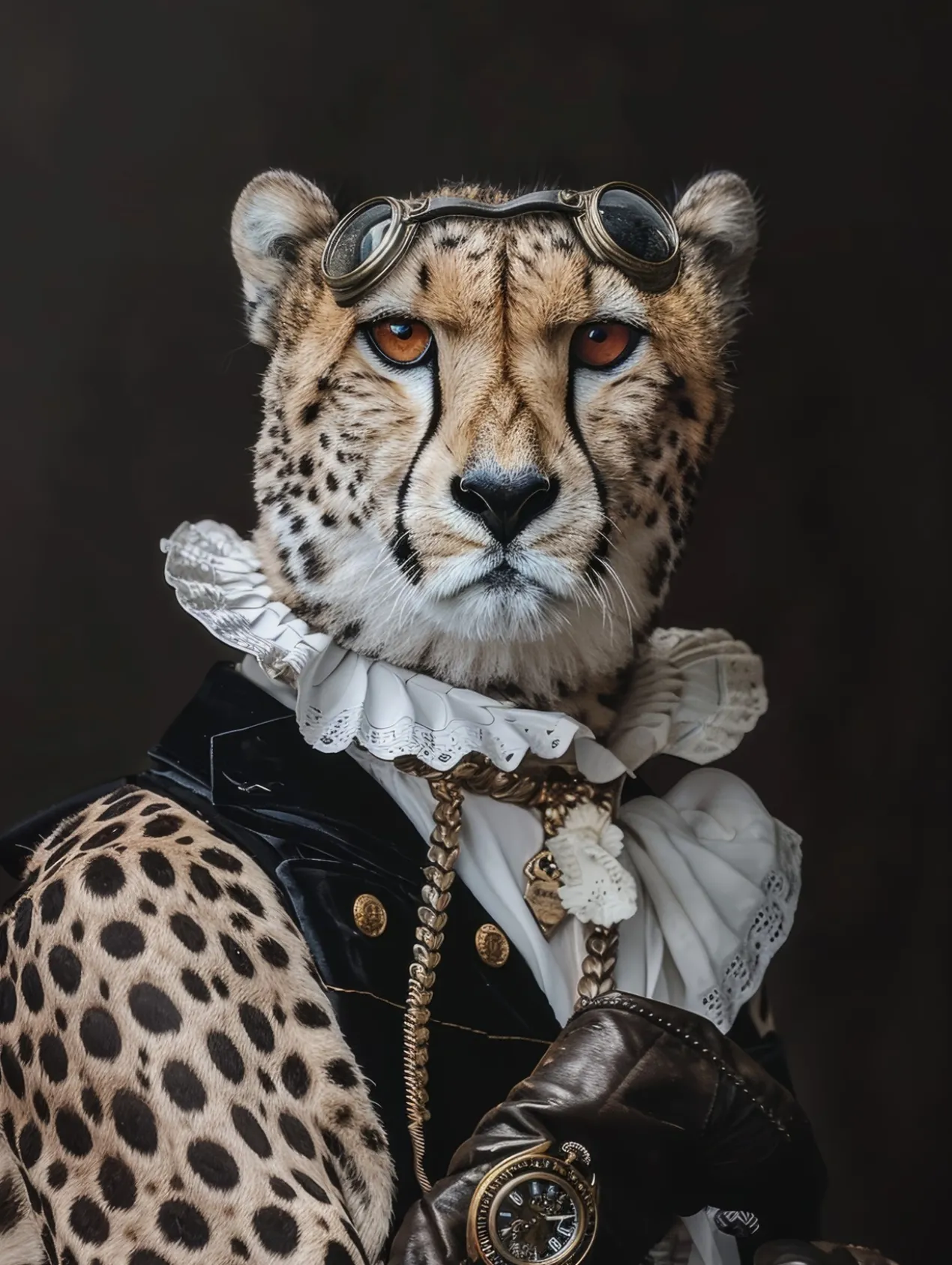 Canvas schilderij van een Cheetah 100x200 cm