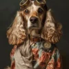 Canvas schilderij van een Cocker Spaniel 100x150 cm