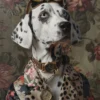 Canvas schilderij van een Dalmatische hond 40x60 cm