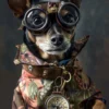 Canvas schilderij van een Duitse Pinscher 100x200 cm
