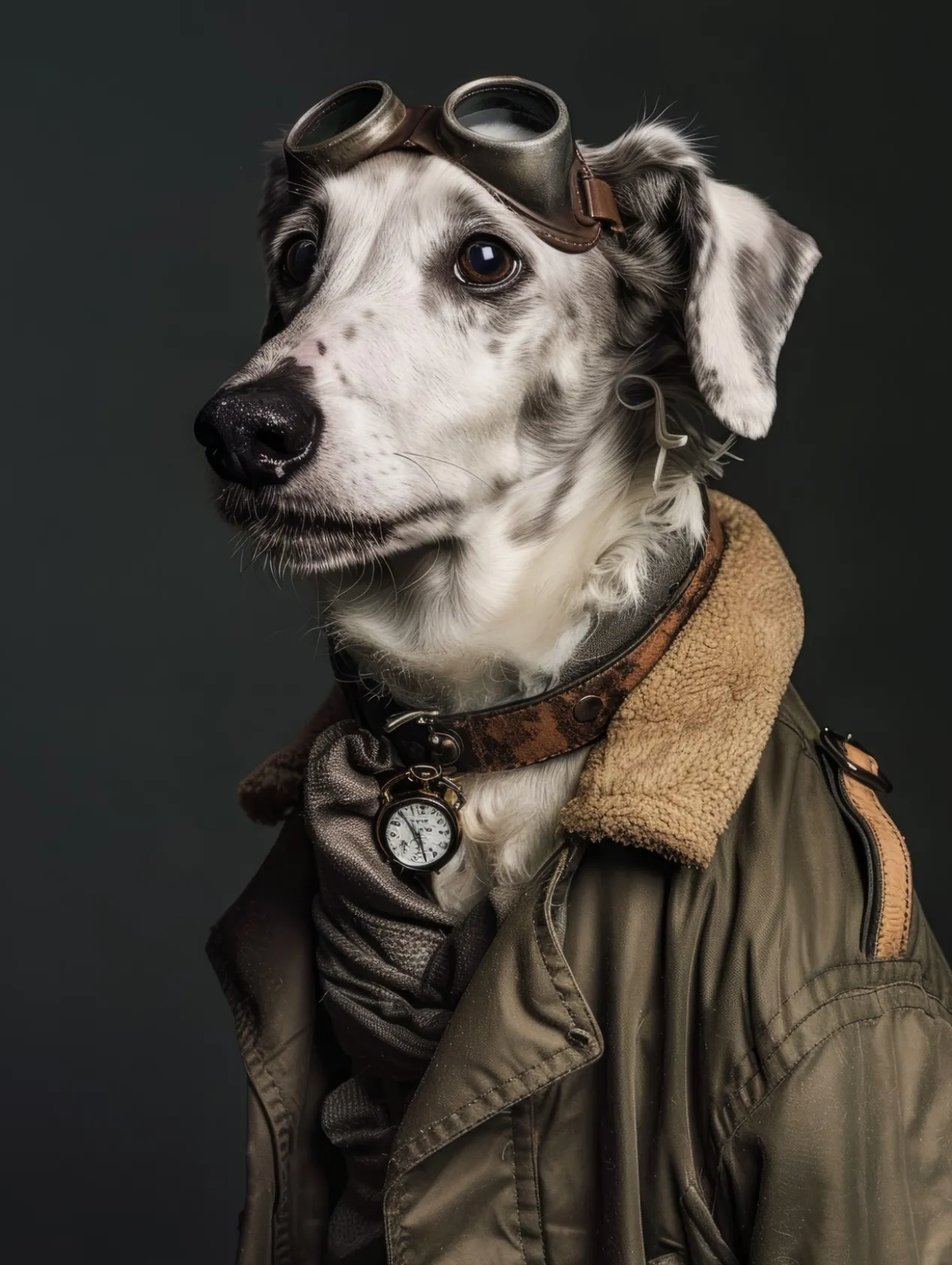 Canvas schilderij van een Engelse Setter Dog 80x120 cm