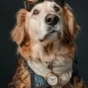 Canvas schilderij van een Golden Retriever 100x150 cm