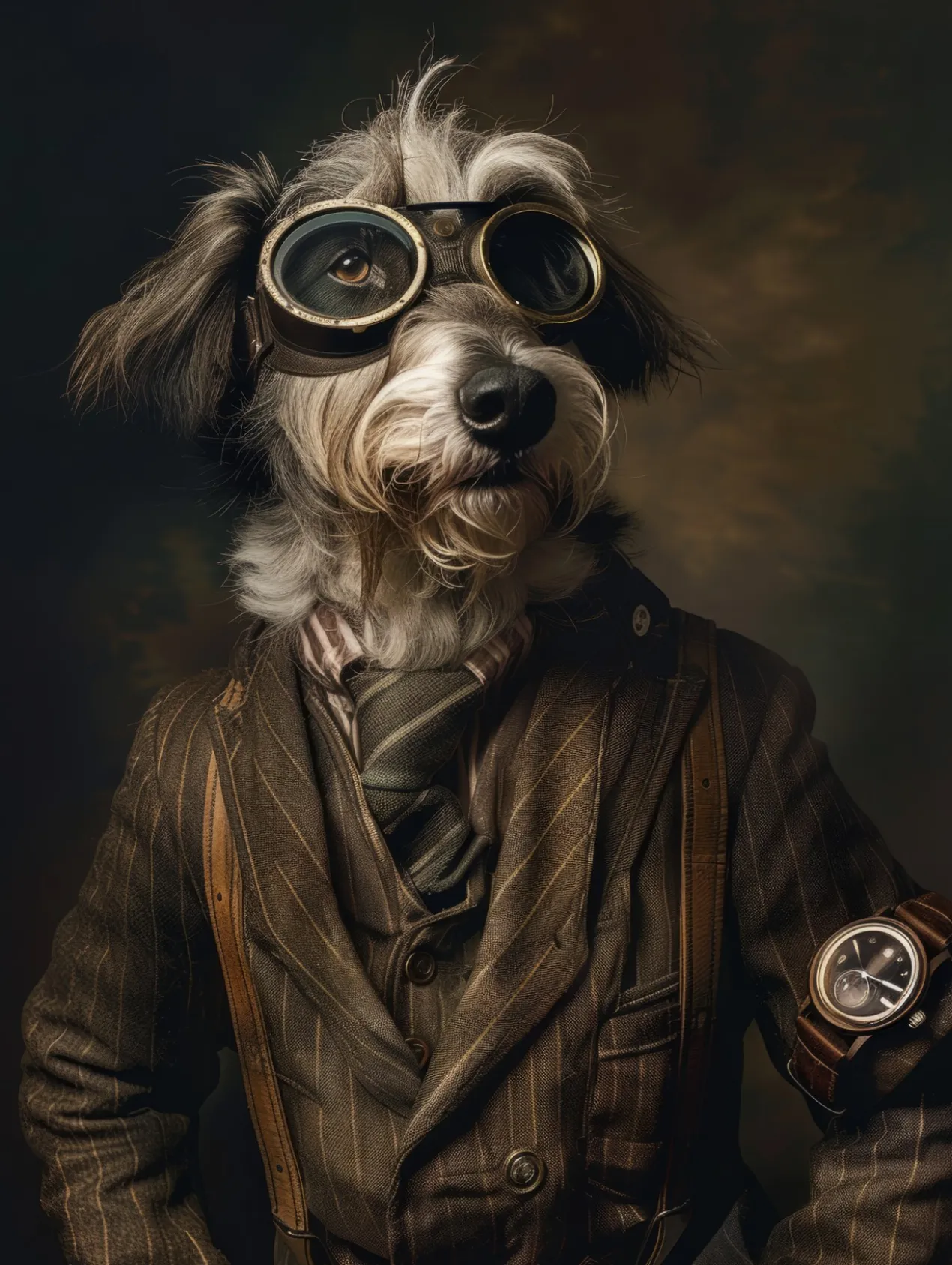Canvas schilderij van een Gordon Setter Hond 100x150 cm