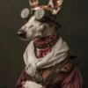 Canvas schilderij van een Ibizan Hound 100x200 cm