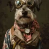 Canvas schilderij van een Ierse Terrier 100x150 cm