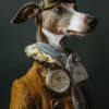 Canvas schilderij van een Italiaanse Greyhound 40x60 cm