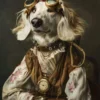 Canvas schilderij van een Maltezer hond 100x200 cm