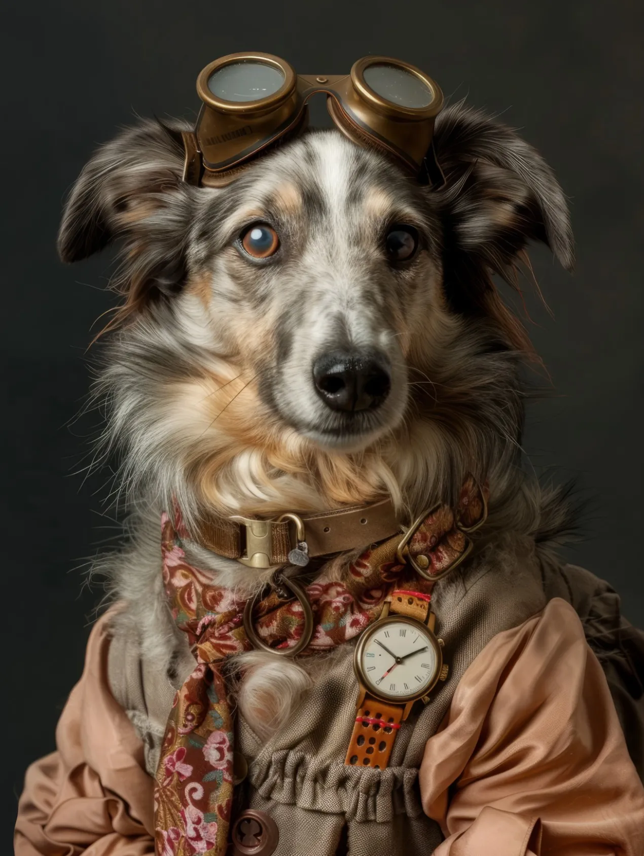 Canvas schilderij van een Noorse Buhund 60x80 cm