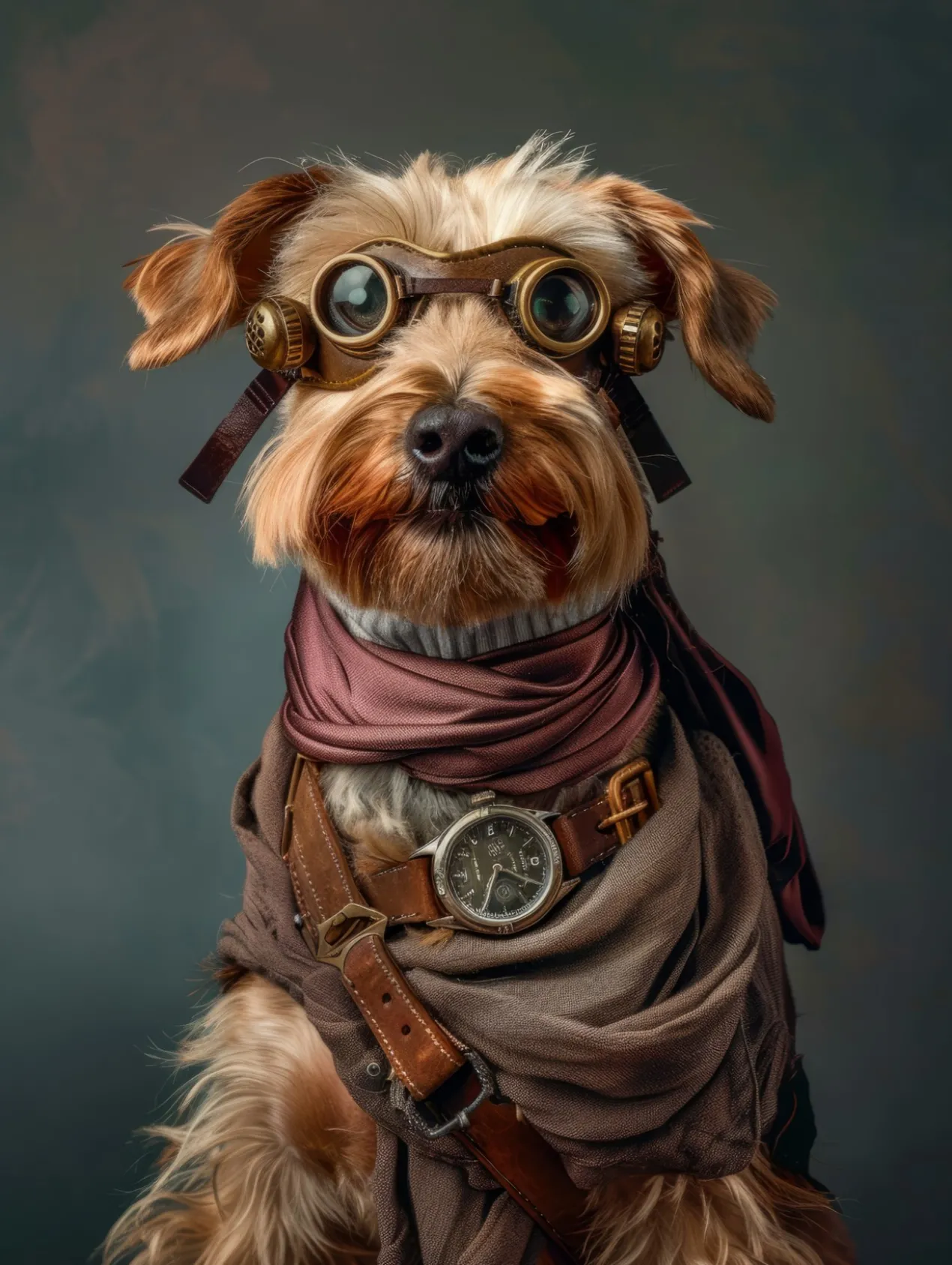 Canvas schilderij van een Norwich Terrier 40x60 cm