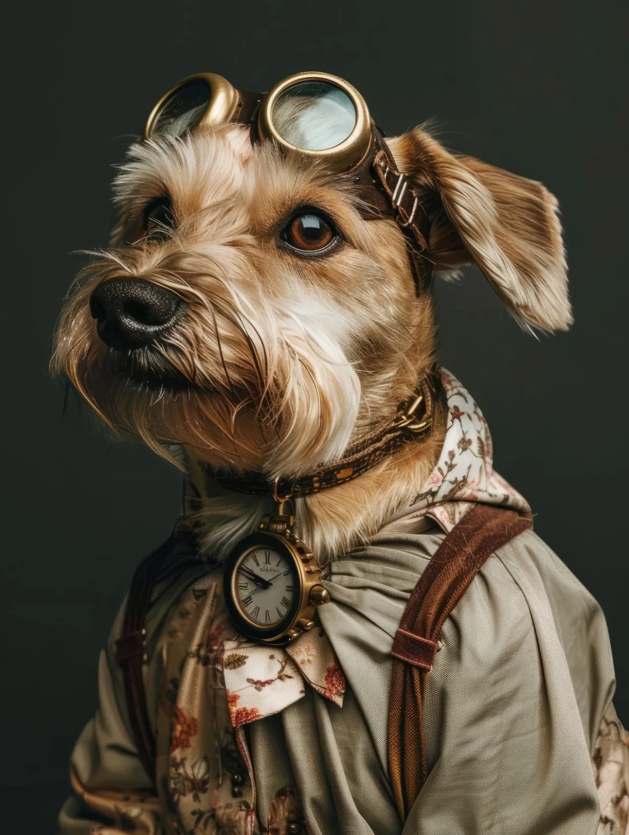 Canvas schilderij van een Norfolk Terrier 40x60 cm