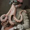 Canvas schilderij van een Octopus 100x150 cm
