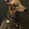 Canvas schilderij van een Pharaoh Hound 40x60 cm