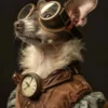 Canvas schilderij van een Rat Terrier hond 100x200 cm