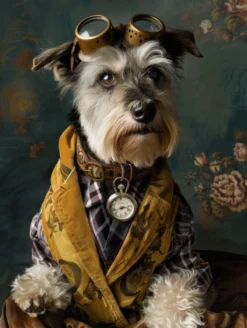 Canvas schilderij van een Schotse Terrier 100x150 cm