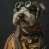 Canvas schilderij van een Skye Terrier 40x60 cm