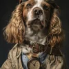 Canvas schilderij van een Sussex Spaniel 60x80 cm
