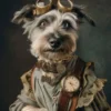 Canvas schilderij van een Tibetaanse Terrier 40x60 cm