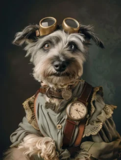 Canvas schilderij van een Tibetaanse Terrier 100x150 cm