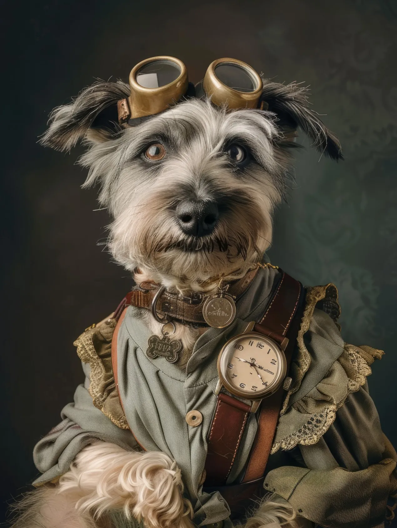 Canvas schilderij van een Tibetaanse Terrier 100x150 cm